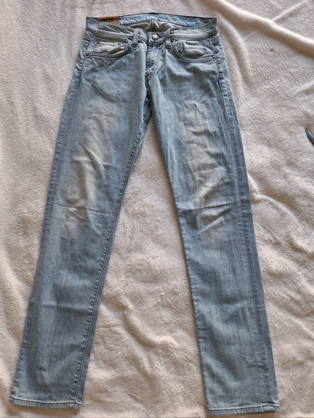 J Brand Tyler Perfect Slim Jeans Mens Size 29 Made in USA Light Wash Denim
